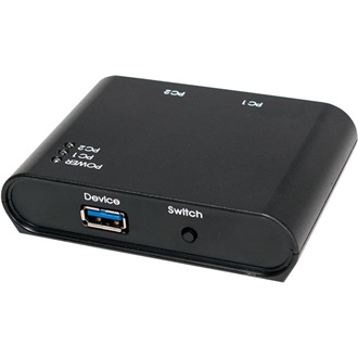 LogiLink 2-portos USB3.0 switch fekete (USB-B bemenet, USB-A kimenet)