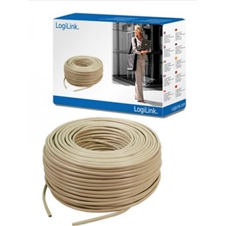 LogiLink CAT5e installációs CAT5e UTP adatkábel 100m fehér fali
