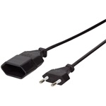 LogiLink CP122 1db villásdugó CEE 7/16 (EU) hosszabbító 1m fekete