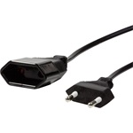 LogiLink CP123 1db villásdugó CEE 7/16 (EU) hosszabbító 2m fekete