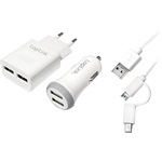 LogiLink Charger Set Car & AC 10W univerzális hálózati/autós töltő adapter