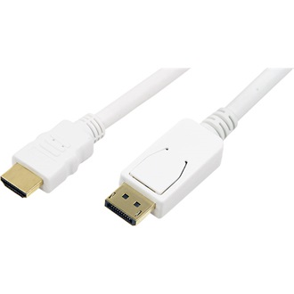 LogiLink Displayport -> HDMI M/M video jelkábel 2m fehér