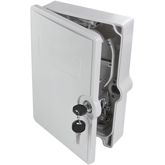 LogiLink FB124LC FTTH elosztódoboz 24x LC/APC, teljesen feltöltve, IP55 fali csatlakozódoboz szürke