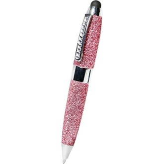 LogiLink ID0124 Rhinestone Stylus Pen Set USB optikai egér + érintőtoll rózsaszín