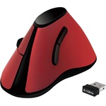 LogiLink ID0159 Ergonomic Vertical vezeték nélküli optikai egér piros