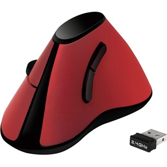 LogiLink ID0159 Ergonomic Vertical vezeték nélküli optikai egér piros