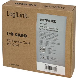 LogiLink AX210 2,97Gb/s PCIe x1 Dual-Band Wi-Fi Bluetooth hálózati adapter