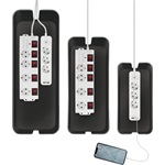 LogiLink Kábeldoboz készlet, 3 méret, fekete