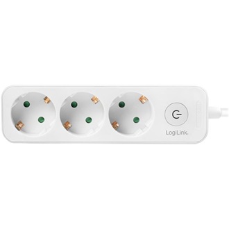 LogiLink LPS244 3db villásdugó CEE 7/3 elosztó 1.5m fehér