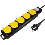 LogiLink LPS255 5db villásdugó CEE 7/3 elosztó 1.5m fekete