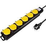 LogiLink LPS256 6db villásdugó CEE 7/3 elosztó 1.5m fekete
