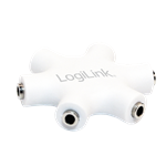 LogiLink 5-portos audio splitter fehér