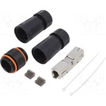 LogiLink Outdoor IDC CAT7 toldó fekete IP68