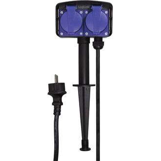 LogiLink Outdoor extension cord with 2 power sockets