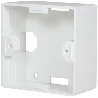 LogiLink Outlet Surface Mounting Box for Faceplates, pure white