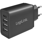 LogiLink PA0221 27W univerzális hálózati töltő adapter fekete
