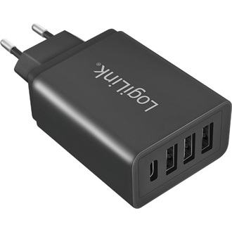 LogiLink PA0221 27W univerzális hálózati töltő adapter fekete