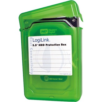 LogiLink Protection Box 3.5" HDD védőtok zöld