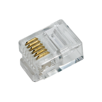 LogiLink RJ12 (6P6C) - aljzat kábelcsatlakozó 100db