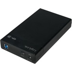 LogiLink Screwless 3.5" SATA3 USB3.0 külső ház fekete kapcsolóval