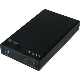 LogiLink Screwless 3.5" SATA3 USB3.0 külső ház fekete kapcsolóval