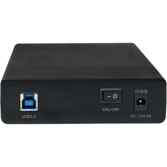 LogiLink Screwless 3.5" SATA3 USB3.0 külső ház fekete kapcsolóval