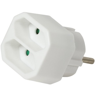 LogiLink Socket Adapter, 2x Euro