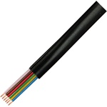 LogiLink telefon adatkábel 100m fekete lapos, 6-eres