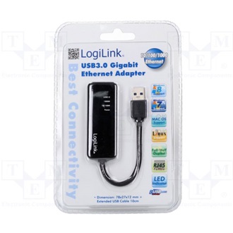 LogiLink UA0184A 1Gb/s USB3.0 A hálózati adapter