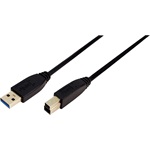 LogiLink USB-A 3.0 -> USB-B 3.0 M/M adatkábel 2m fekete