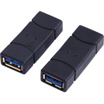 LogiLink USB-A 3.0 - USB-A 3.0 F/F adapter fekete
