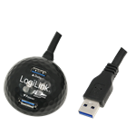 LogiLink USB-A 3.0 - USB-A 3.0 M/F adatkábel hosszabbító 1.5m fekete dokkolóval