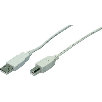 LogiLink USB-A 2.0 -> USB-B 2.0 M/M adatkábel 2m szürke