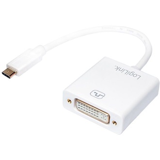 LogiLink USB-C 3.1 Gen1 -> DVI-I M/F adapter 0.14m fehér
