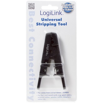 LogiLink kábelcsupaszító fogó fekete