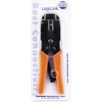 LogiLink RJ45, RJ12 krimpelőfogó fekete-narancssárga