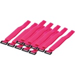 LogiLink 300x20mm kábelkötegelő szíj szett rózsaszín 10db