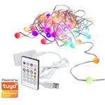 LogiLink Wi-Fi intelligens RGB fényfüzér távirányítóval, Tuya kompatibilis, 3 m