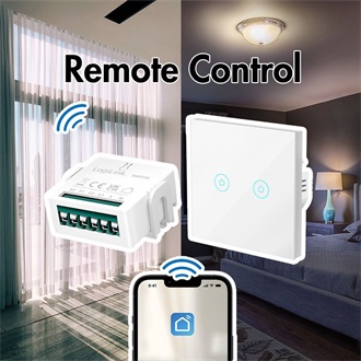 LogiLink Wi-Fi smart 2 CH kapcsolómodul, Tuya kompatibilis