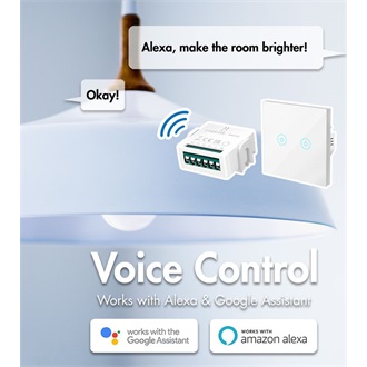 LogiLink Wi-Fi smart 2 CH kapcsolómodul, Tuya kompatibilis