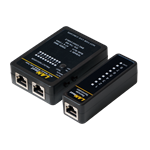 LogiLink RJ11, RJ12, RJ45 kábelteszter fekete
