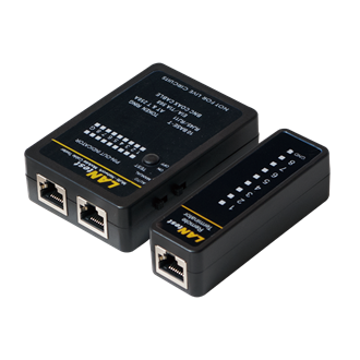 LogiLink RJ11, RJ12, RJ45 kábelteszter fekete