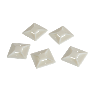 LogiLink 40x40mm öntapadós kábelkötegelő tartó fehér 100db