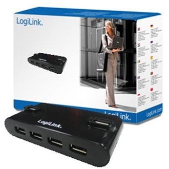 LogiLink 4 portos USB2.0 HUB táppal