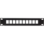 Logilink 10" Keystone Panel for 10 Keystone Jacks, black