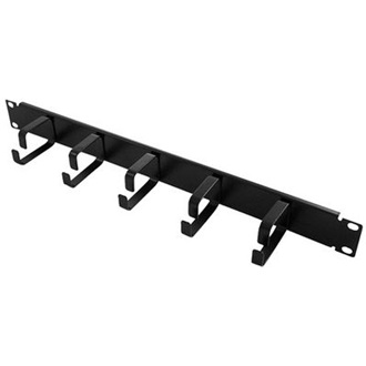 Logilink 19" Cable Organizer 1U w. steel brackets, black