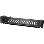 LogiLink 2U 19" rack polc fekete
