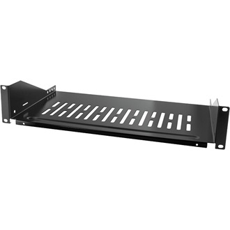 LogiLink 2U 19" rack polc fekete