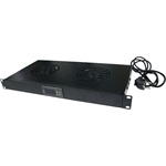 Logilink 19" Fan Unit 4 fans w. thermostat, 1U rack-mount, black