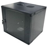 Logilink 19" Wallmount Single Section Box 06U, Flat Pack, black